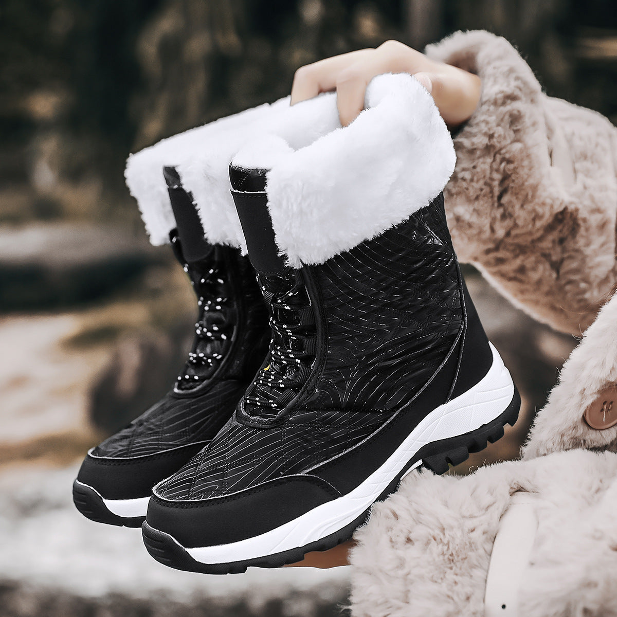 Solenoir™ Winterwalks - Winter Barefoot Boots With Warm Fleece